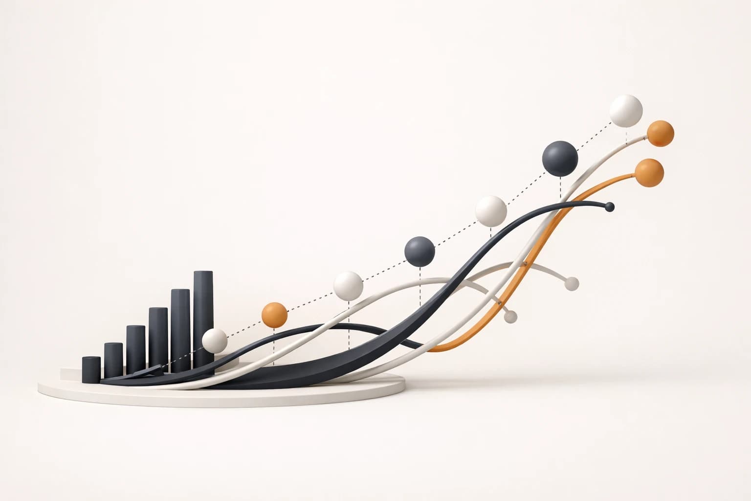 خلفية مجردة توضح أتمتة وسائل التواصل الاجتماعي