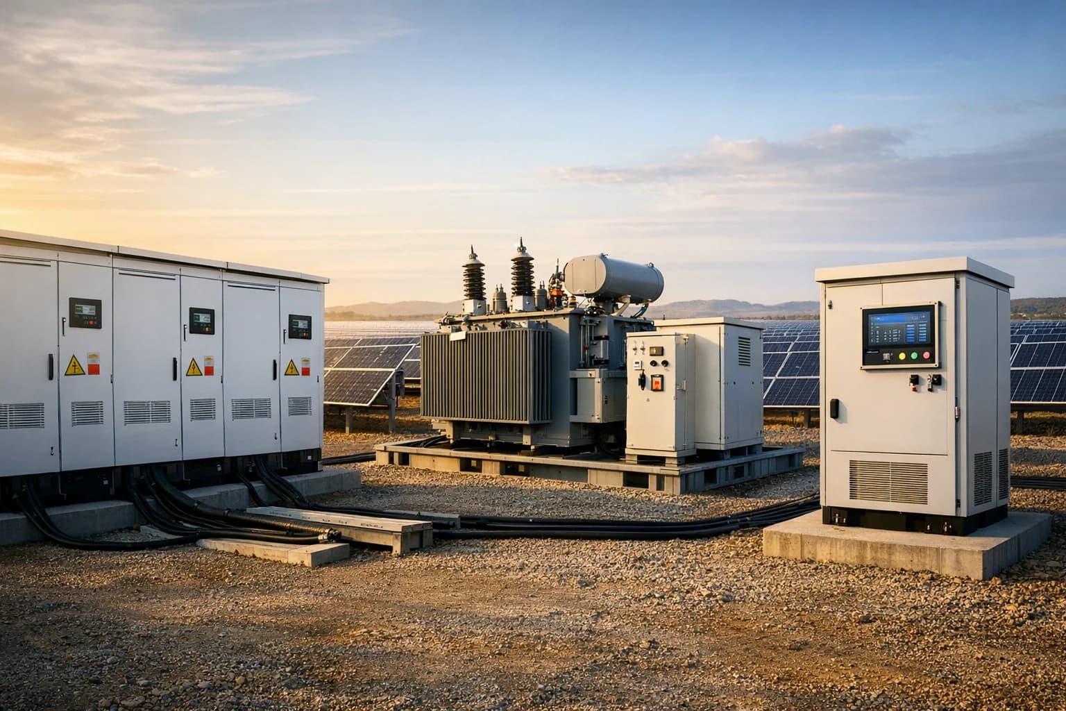 Area operativa per impianti rinnovabili con inverter e apparecchiature di interfaccia di rete