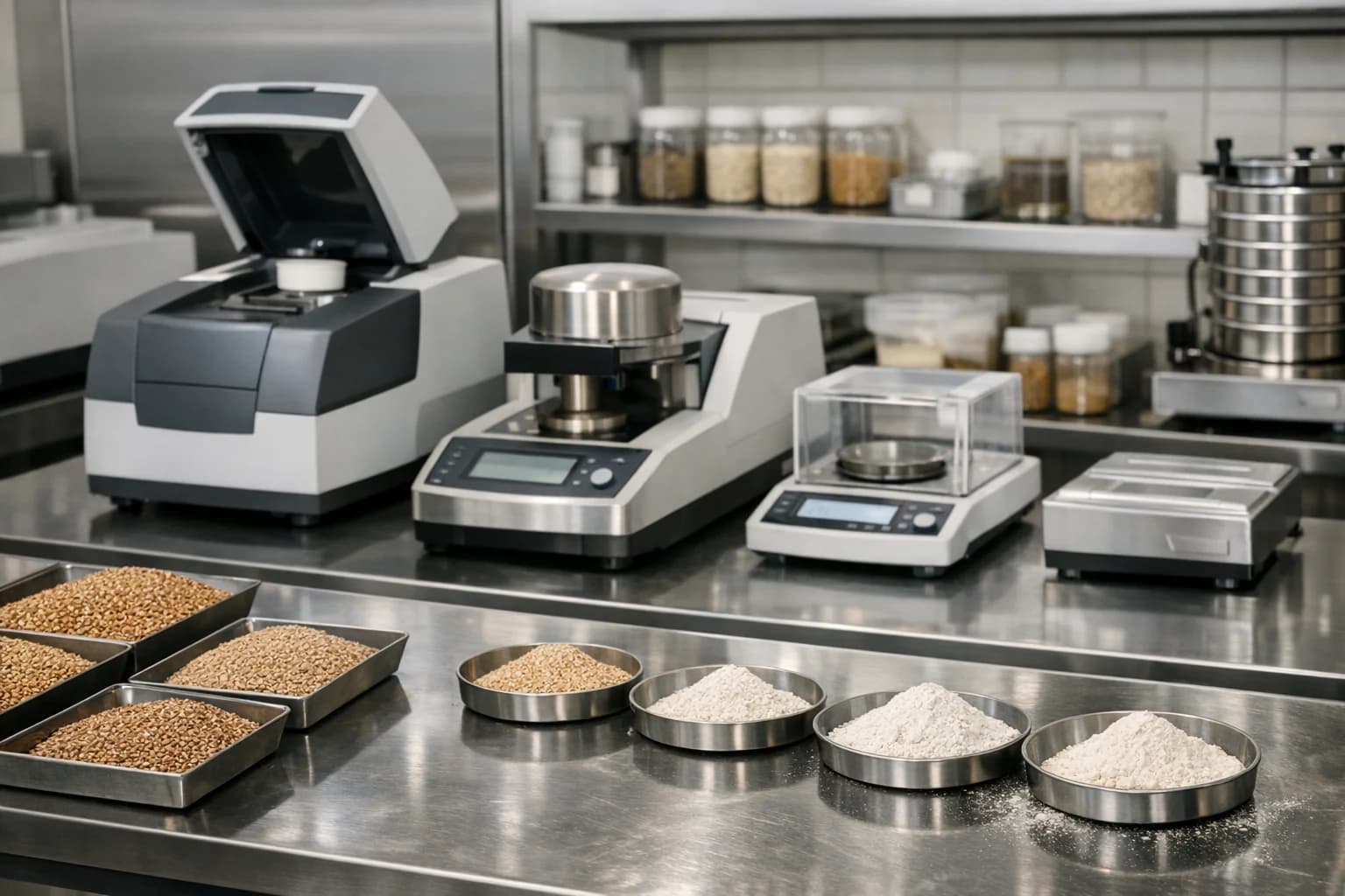 Εργαστήριο ποιοτικού ελέγχου αλεύρου με βιομηχανικούς αναλυτές