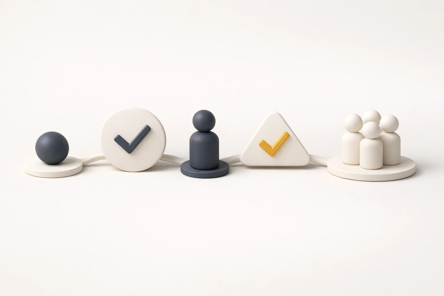 Abstracte achtergrond die HR-recruitingautomatisering illustreert