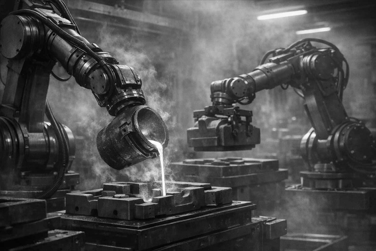 Célula de fundición robótica y automatización