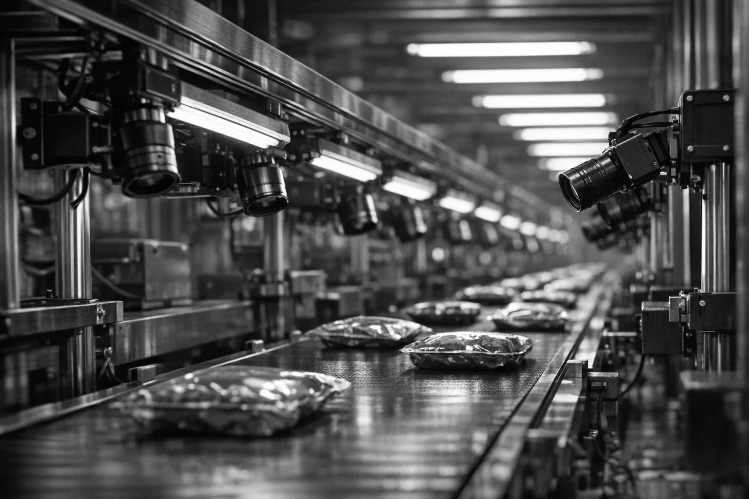 Kvalitetskontroll med datorseende på en livsmedelslinje