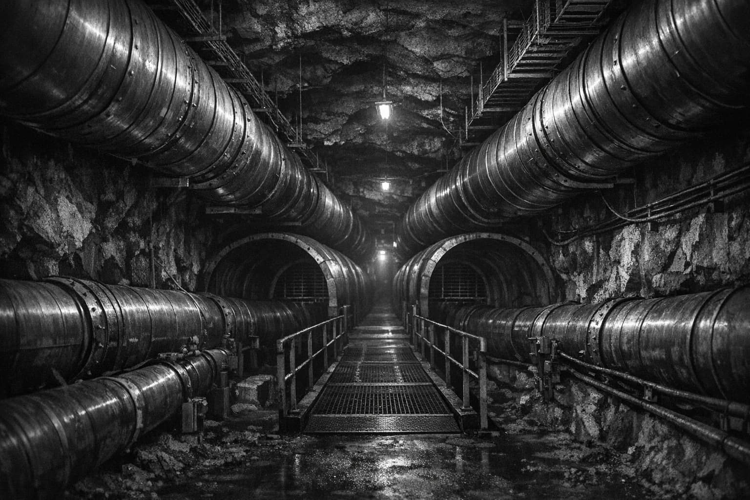 Ventilation och energinät i underjordisk tunnel