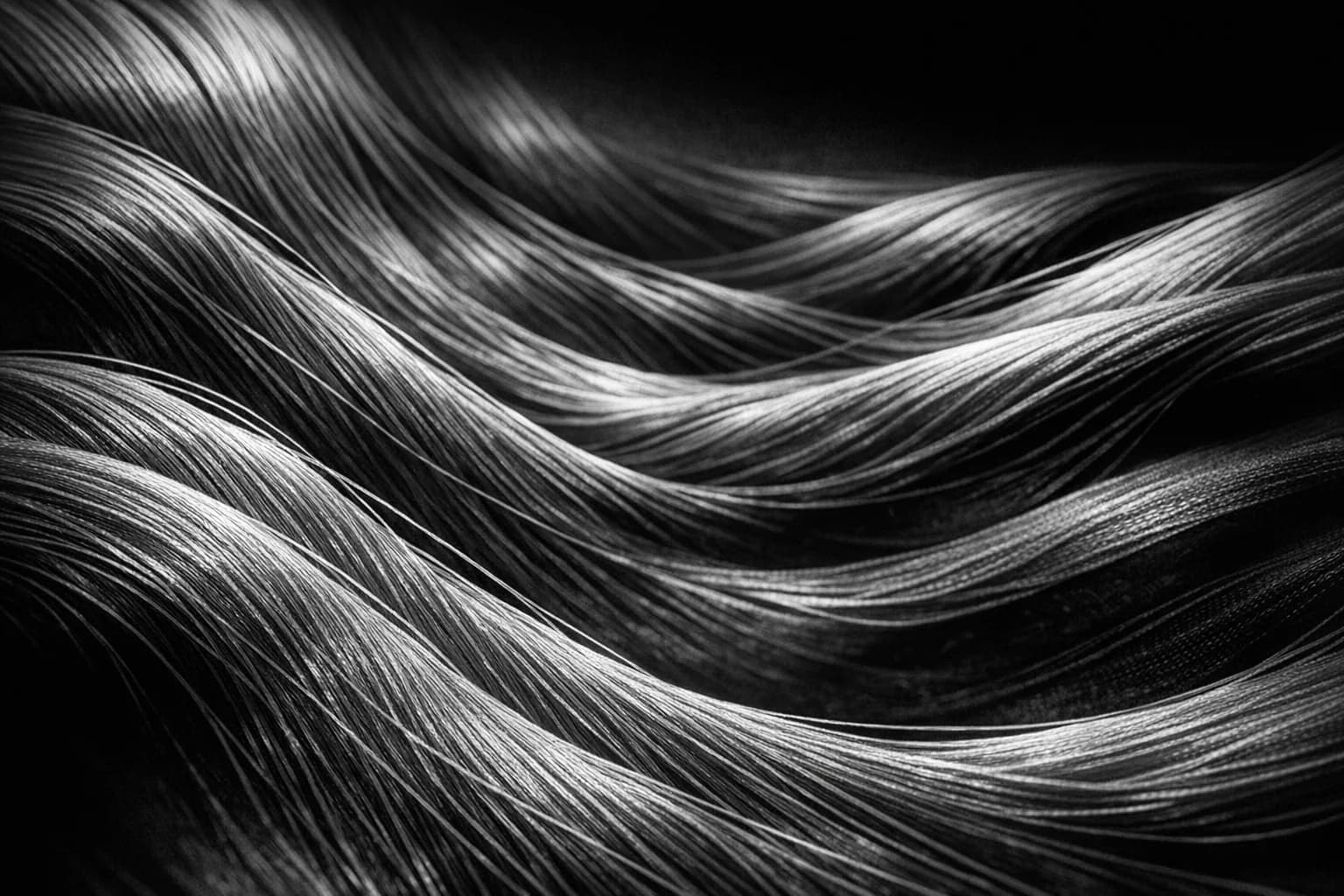 流动的纺织线抽象画面